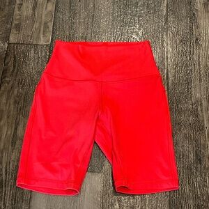 Like New, Lululemon Align™ High-Rise Short 8”, Orangeish Red, SZ 4, MSRP $64